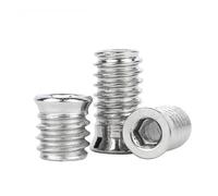 1/5 pezzi di dadi con inserto esagonale in acciaio inossidabile 304 M3 M4 M5 M6 M8 M10 for requisiti di assemblaggio di mobili.(M10x20 (1pc))