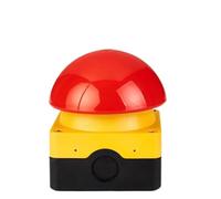 1/5 pezzi impermeabile grande pulsante con testa a fungo rubinetto a mano interruttore a pedale ripristino automatico avvio arresto di emergenza e interruttore autobloccante(RED,5 PCS_2NO)
