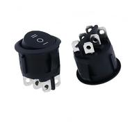 1/5 pezzi KCD1 Interruttore rotondo da 20 mm 6 PIN ON-OFF-ON Interruttore a bilanciere a 3 posizioni 10 A 125 V(1pcs)