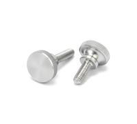 1/5 pezzi M2 M2.5 M3 M4 M5 M6 M8 M10 304 Acciaio inossidabile A2-70 Vite a testa zigrinata alta Tipo semplice Bullone di regolazione manuale metrico(35mm,1pc M10)