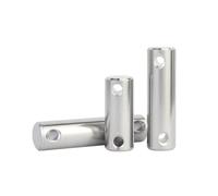 1-5 pezzi M4-M12 acciaio inossidabile 304 perni cilindrici di centraggio con due fori trasversali, M6x80mm(5pcs)