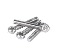 1-5 pezzi M5-M12 Bullone di collegamento ad anello in acciaio inossidabile Vite con foro di scorrimento for occhi fisheye(70mm,M10 2PCS)