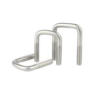 1-5 pezzi M6 M8 M10 in acciaio inossidabile bullone a U ad angolo retto vite quadrata clip di serraggio tubo morsetto a per Traino Auto Navi Riparazione(M8x25x100-2pcs)