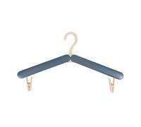 1/5 pezzi Mini appendiabiti pieghevole portatile da viaggio telescopico appendere for asciugatura for casa e lavoro senza lasciare traccia(5pcs Blue)