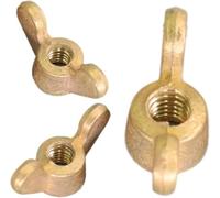 1-5 Pz DIN315 M4-M16 Farfalla Stringere A Mano Dadi Ad Alette In Ottone