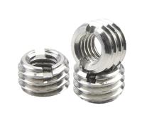 1-5 pz Inserto filettato maschiante M2-M12 Inserti filettati in acciaio inossidabile Adattatori filettati Dado inserto manica
