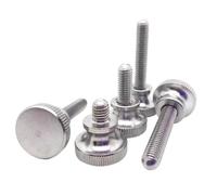 1/5 pz M2 M2.5 M3 M4 M5 M6 M8 M10 Acciaio inossidabile Parete divisoria in vetro Vite a testa zigrinata Bullone di regolazione Serraggio manuale Vite a testa zigrinata(8mm,2pcs M5)