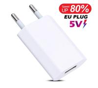 1-5 Pz Mini Universale 5 V 1A Spina UE USB Caricatore Del Telefono Da Parete Per iPhone Samsung Xiaomi Redmi Google Huawei Adattatore di Alimentazione del Caricatore