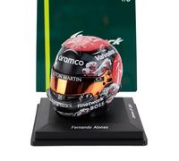 1/5 SPARK-MODEL - BELL HELMET - CASCO HELMET F1 FERNANDO ALONSO TEAM ASTON 5HF17