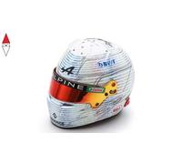 F1 Alpine Team, Merchandising ufficiale, modelli di caschi Bell, Esteban Ocon, mini casco in scala 1/5, edizione speciale, 2023, GP del Regno Unito, Silverstone