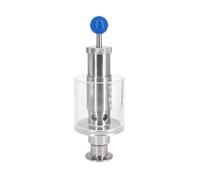 1.5" Tri Clamp 0-3.0 Bar Adjustable Pressure Relief Safety Valve Sanitary SUS304 Stainless Steel for Beer Fermentation Tank(38mm Pipe OD K50.5mm)