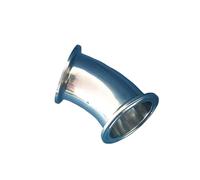 1.5" Tri Clamp x 38mm 1-1/2" Pipe OD SUS 304 Stainless Steel 45 Degree Elbow Fitting Home Brew Beer Wine