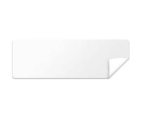 1,5 x 0,5 - Etichette rettangolari vuote con codice colore (bianco, 4000 etichette) per appunti scritti a mano, inventario, etichette con nome o etichette regalo