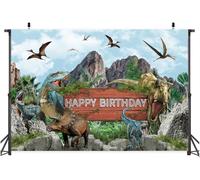1,5 x 1 m dinosauro sfondo tematico parco giurassico fotografia sfondo bambino doccia ragazzo compleanno torta tavolo banner foto accessori di scena