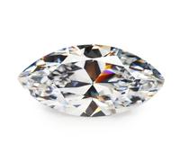 1,5 x 3-10 x 20 mm 5A Marquise pietre di zirconia cubica bianca gemma sintetica per la creazione di gioielli 9 x 18 mm (10 pezzi)