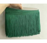 1/5 Yard 15 cm di larghezza oro frange pizzo fai da te cucito palcoscenico abito da sposa nastro fatto a mano tenda tavolo abbigliamento decorazione-Sante verde-1 Yard