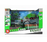 1/50 BURAGO - FENDT - VARIO 1050 TRACTOR WITH 3X TRAILER 2016 18-31668FE-31701