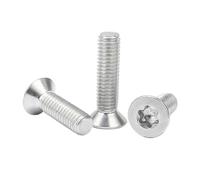 1/50 pezzi M1.4 M1.6 M2 M2.5 M3 M4 M5 M6 M8 M10 M12 304 Bullone a testa svasata piatta con esagono incassato Torx a sei lobi in acciaio inossidabile(55mm,M4 10pcs)