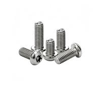 1/50 pezzi M2 M2.5 M3 M4 M5 M6 M8 M10 M12 304 in acciaio inossidabile a sei lobi con testa tonda e perno antimanomissione, bullone di sicurezza(90mm,2Pcs M10)