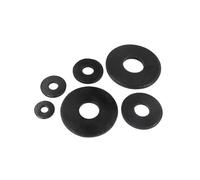1/50 pezzi M3 M4 M5 M6 M8 M10 M12 M14 M16 Rondella piatta larga in acciaio al carbonio nero non standard, guarnizione semplice, di grandi dimensioni(10pcs M10x22x2)