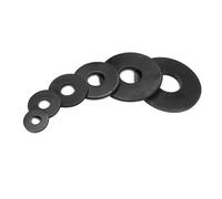 1-50 pezzi non standard M3 M4 M5 M6 M8 M10 M12 M14 M16 Rondella piatta larga in acciaio al carbonio nero di grandi dimensioni, guarnizione semplice(5pcs M6x30x2)