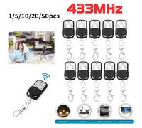 1-50 pz 433 MHz Telecomando Universale Garage A Distanza 4 Bottoni Duplicatore Controller Sostituzione Chiavi Auto Senza Fili per il Garage