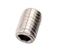 1-50 pz M2 .5 M3 M4 M5 M6 M8 M10 M12 M16 DIN916 A2 304 In Acciaio Inox Esagonale A Esagono Incassato Allen tazza Punto Vite Grub Bullone(3mm,M3 50pcs)