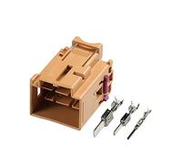 1-50 Set 17 Pin Delphi Auto Connettore sedile anteriore Connettore marrone maschio femmina spina 4F0972575b. Compatibile con la modifica del cablaggio 8K0972483b / (Color : 17p Male, Size : 1 set)