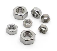 1-50P Metrico M1 M1.2 M1.4 M1.6 M2 M2.5 M3 M4 M5 M6 M8 M10 M12 M14 M16 M18 M20 M22 M24 Dado esagonale in acciaio inossidabile 304(M3.5 20pcs)