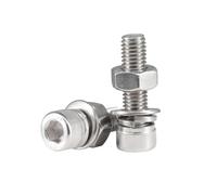 1-50pcs M2/M2.5/M3/M4/M5/M6/M8/M10/M12/M14/M16 acciaio inossidabile 304 bulloni combinati con testa cilindrica e fessura esagonale interna, M5x130mm