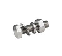 1-50pcs M3/M4/M5/M6/M8/M10/M12/M14/M16/M18/M20/M22/M24 acciaio inossidabile 304 set di bulloni con testa esagonale, dadi e rondelle, M22x65mm