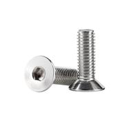 1-50pcs M3/M4/M5/M6/M8/M10/M12/M16 acciaio inossidabile 316 viti a filetto completo con testa incastonata e fessura esagonale interna, M6x100mm