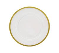 1-50x Lusso Acrilico Trasparente Oro/Argento Bordi Caricatore Piatti Banquet Da