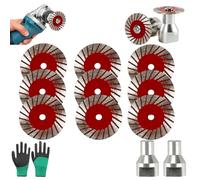 1.57" Diamond Saw Blades Set, 40mm Multi-Functional Professional Mini Diamond Cutting Blade Set, Precision Stone Cutting Easy Tool with Mandrel for Tile,Granite,Marble,Sandstone,Grinder,Concrete