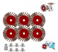1.57" Diamond Saw Blades Set, 40mm Multi-Functional Professional Mini Diamond Cutting Blade Set, Precision Stone Cutting Made Easy, for Concrete Tile Stone Long-Lasting Wet & Dry Use (6PCS)