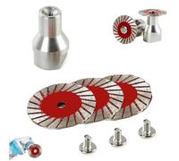 1.57" Diamond Saw Blades Set, 40mm Multi-Functional Professional Mini Diamond Cutting Blade Set, Precision Stone Cutting Made Easy, for Concrete Tile Stone Long-Lasting Wet & Dry Use (3PCS)