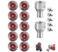 1.57Inch Diamond Saw Blade Set, Mini Cutting Disc with Removable Flange | 40mm Mini Diamond Engraving Blade, with 5/8"-11 Flange Diamond Saw Blades Set Precision Stone Cutting, for Granite, Marble