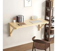 1.5cm Tavolo Pieghevole da Parete in Legno, Piccolo Tavolo da Pranzo da Cucina, Scrivania da Muro con Angoli Arrotondati,Tavolino da Lavanderia(100x40cm/39x16in)