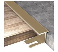 1.5cm Wide Doorways Lightweight Gap Connecting Strips,Carpet Floor Transition Strip, Aluminum Door Bar, for 0.5-0.6 Thickness Floor(Gold,90cm/35.4in)