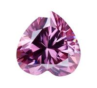 1-5Ct Cuore Forma Moissanite Pietra 3 Eccellente Polacco Sciolto Gemma Passa Diamante Tester Per Charms E Gioielli Che Fanno, 5.0x5.0mm-0.5ct, Moissanite