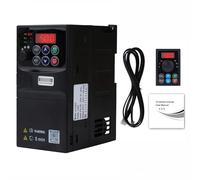 1.5KW Inverter per motori trifase 220V Ingresso monofase 220V Uscita trifase 220V Variatore di frequenza VFD quadro elettrico rimovibile modello V3-215EE (con cavo di prolunga da 1,5m)