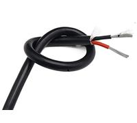 1/5M 0.3 0.5 0.75 1 1.5 2 4mm Cavo in gomma siliconica ultra morbida 2 3 4 6 fili isolati in rame flessibile ad alta temperatura(Sq 0.5mm x 5m,2 Cores)