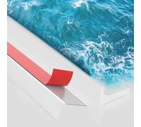 1.5M Barriera Doccia Ferma Acqua Silicone - alophoty Bordo Doccia Anti Acqua, Bianco, Facile da Installare e Tagliare, Resistente all'Acqua e al Calore