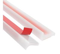 1.5M Barriera Doccia Ferma Acqua Silicone - alophoty Bordo Doccia Anti Acqua, Trasparente, Facile da Installare e Tagliare, Resistente all'Acqua e al Calore