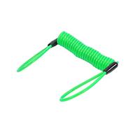 1.5M Blocco del disco di allarme, cavo antifurto per promemoria Antifurto a molla Cavo per bobine Ruota per scooter moto(verde) Lock Altre Modifiche Lock Altre Modifiche