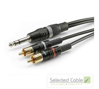 1,5m Jack Su Rca Y Cavo Adattatore Cavo Strumentazione Sommer Cable Base +