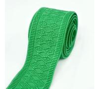 1-5M Meetee 50mm Elastici in nylon colorati per cinghie di borse, modello elastico, cintura, decorazione per indumenti, nastro elastico, accessori per cucire - Verde chiaro - 50mm - 3,0 metri