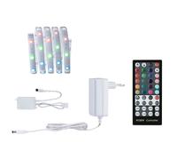1,5M Striscia LED RGBW 24V Striscia LED telecomandata cambia colore Striscia LED autoadesiva, IP44 10W 345Lm bianco caldo, L 151 cm