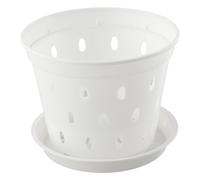 1/5PC Plastica Trasparente Orchidea Pentola con Fori Fiore Grasse per Pianta
