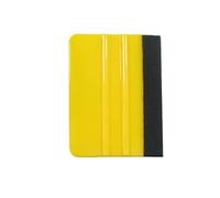 1/5Pcs Adesivi Auto Pellicola Installare Spatola Vinile Fibra di Carbonio Raschietto con Feltro Spatola Strumento Pellicola Avvolgimento Auto Strumenti 10x7cm (Giallo)